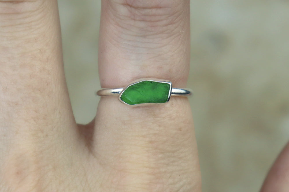 UK Size N/O Welsh Sea Glass Ring