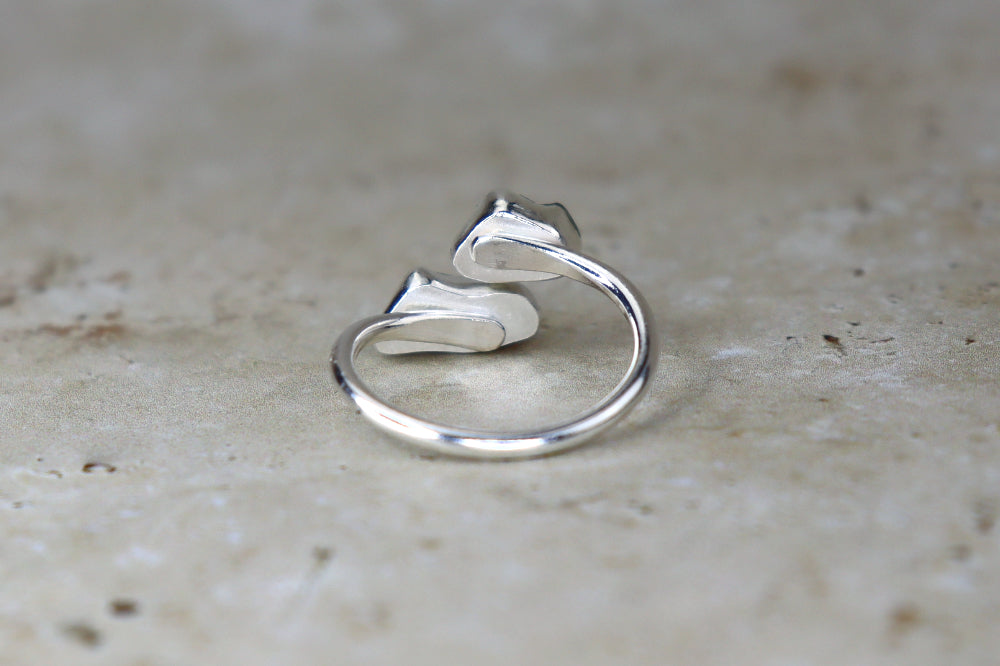 UK Size M Welsh Sea Glass Ring