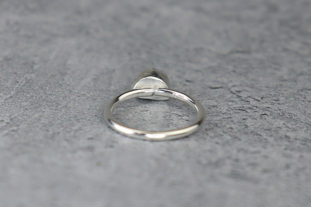 UK Size M Welsh Sea Glass Ring