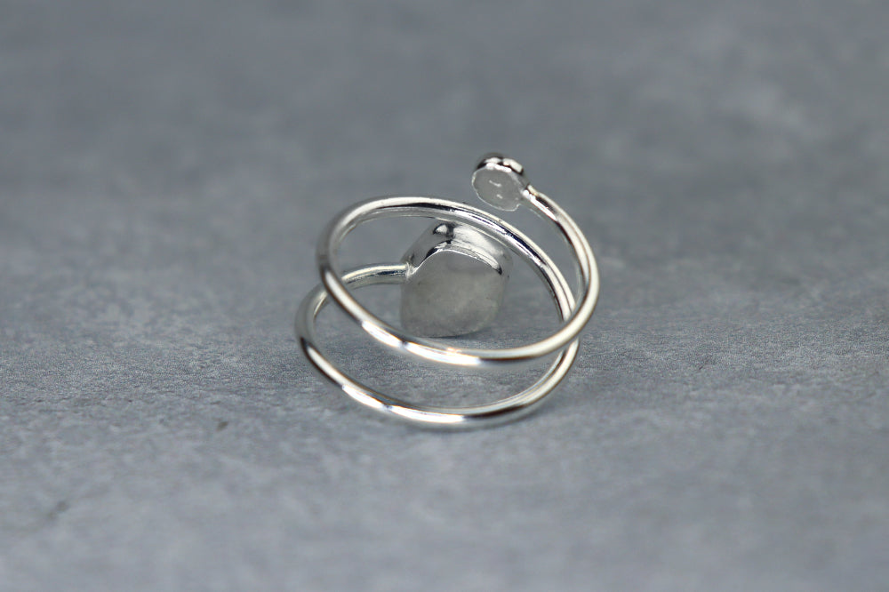 UK Size O/P Welsh Sea Glass Ring