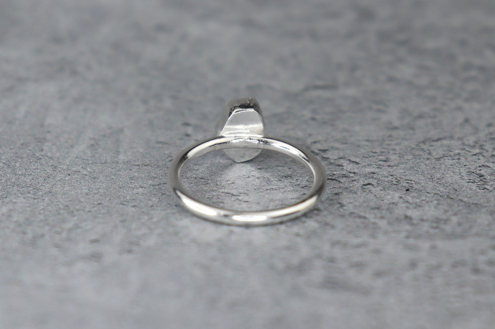 UK Size L/M Welsh Sea Glass Ring