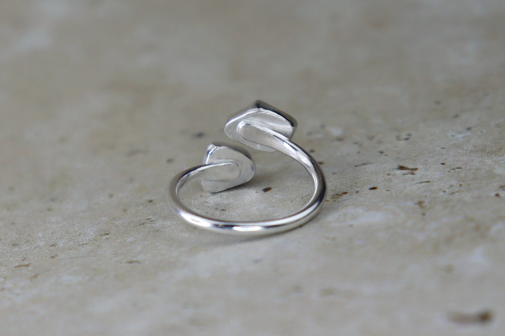 UK Size N Welsh Sea Glass Ring