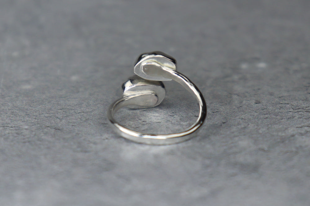 UK Size L Welsh Sea Glass Ring