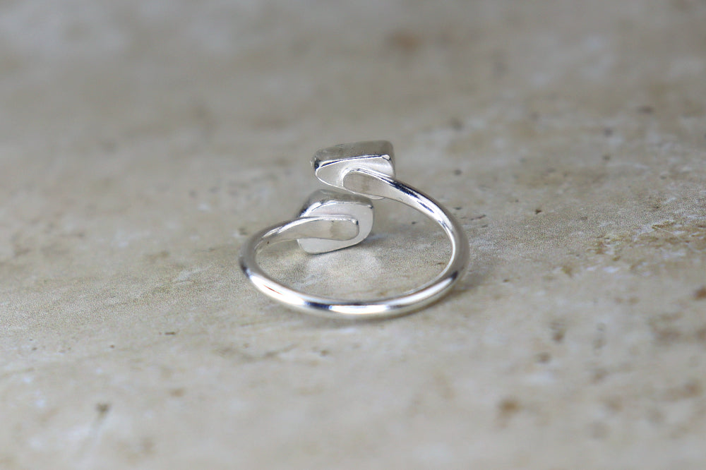 UK Size P Welsh Sea Glass Ring