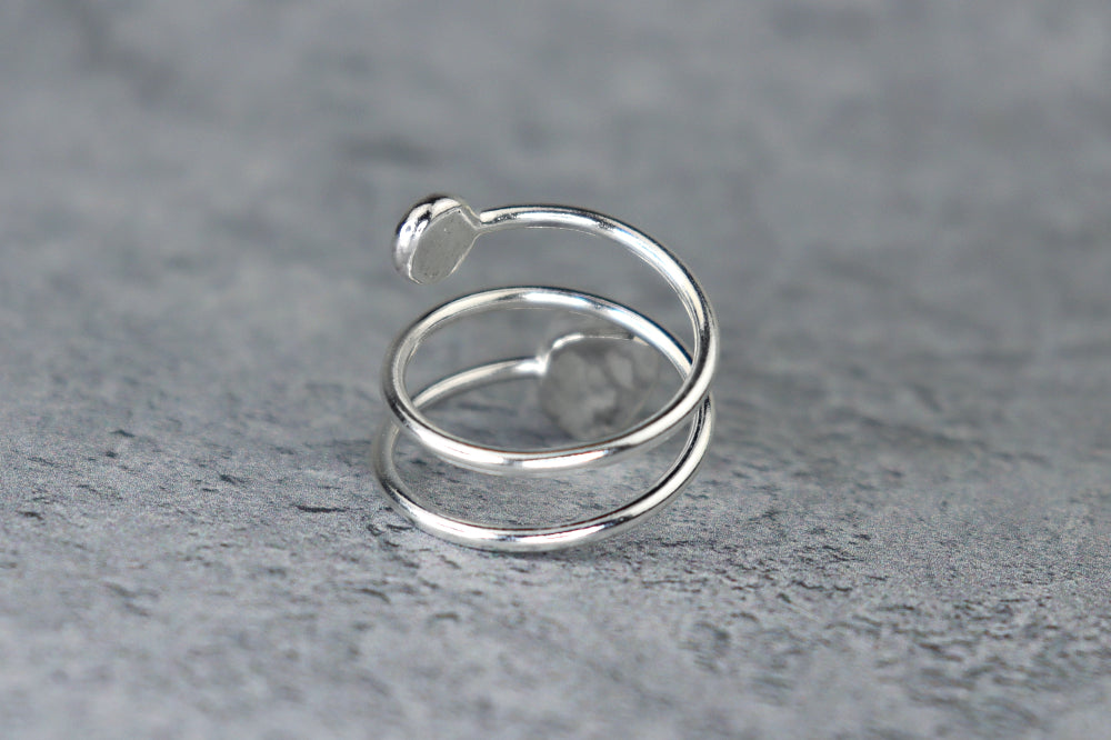 UK Size L/M Welsh Sea Glass Ring