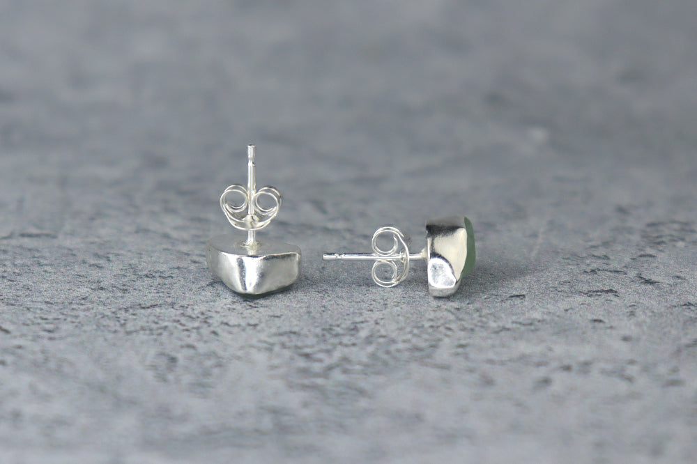 Welsh Sea Glass Stud Earrings