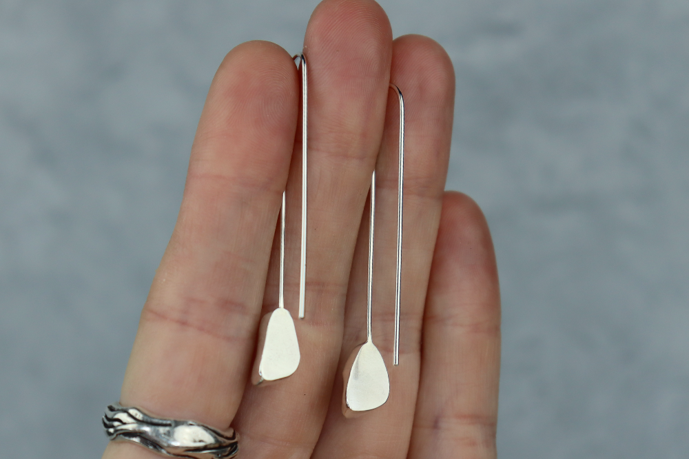 Welsh Sea Glass Drop Earrings