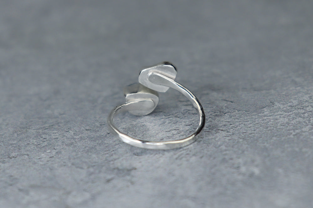 UK Size W Welsh Sea Glass Ring