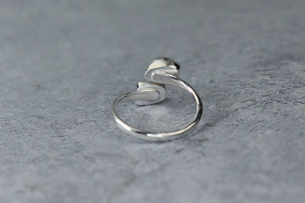 UK Size P Welsh Sea Glass Ring