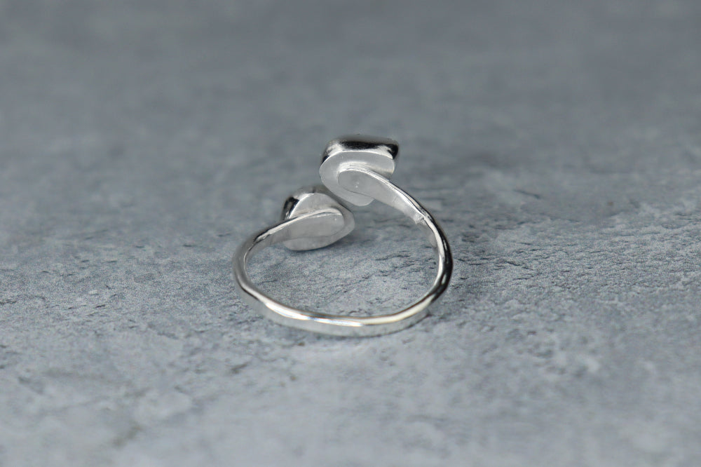 UK Size Q/R Welsh Sea Glass Ring