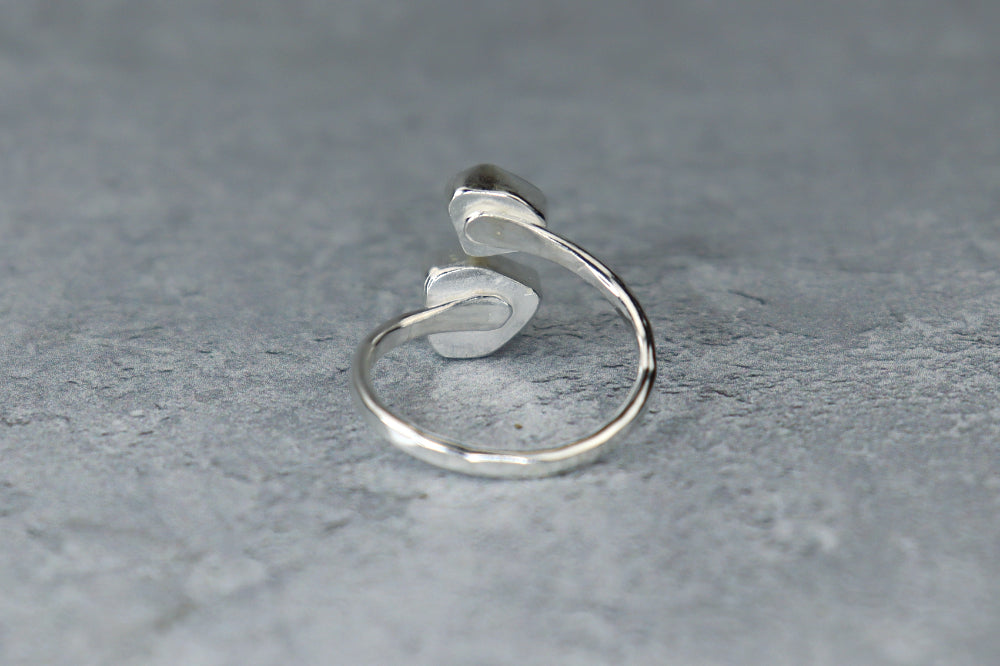 UK Size R Welsh Sea Glass Ring