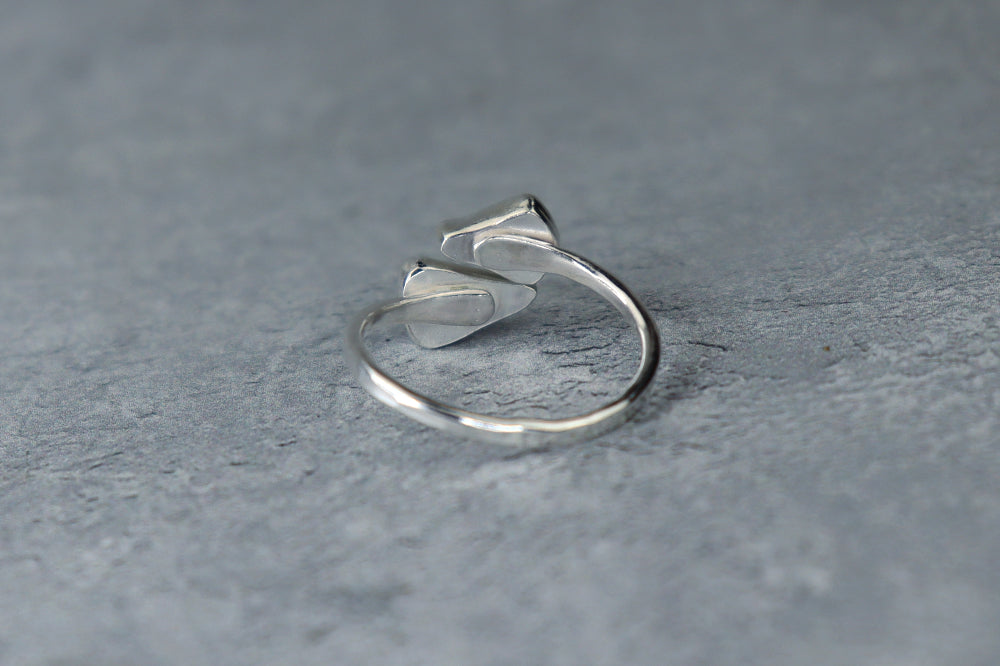 UK Size U/V Welsh Sea Glass Ring