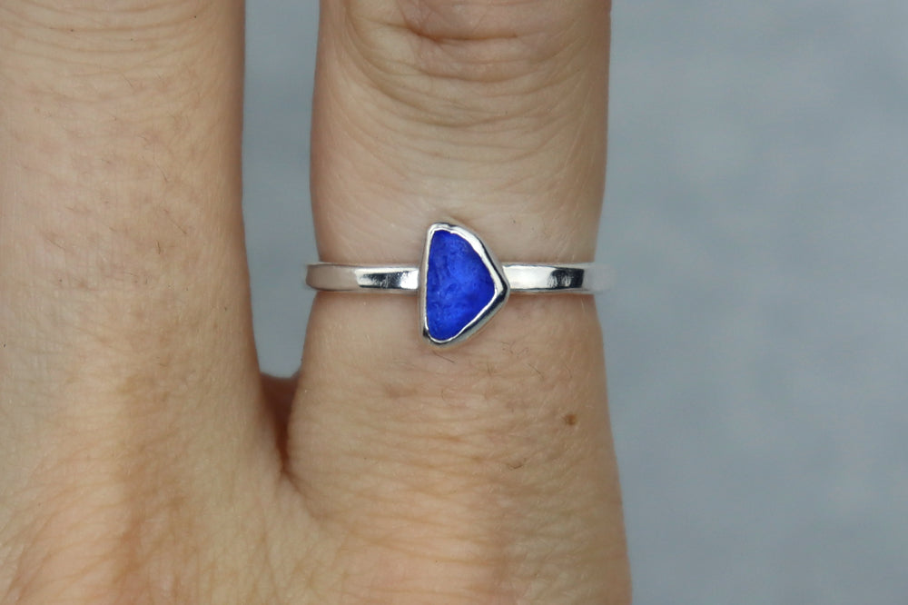 UK Size N/O Welsh Sea Glass Ring