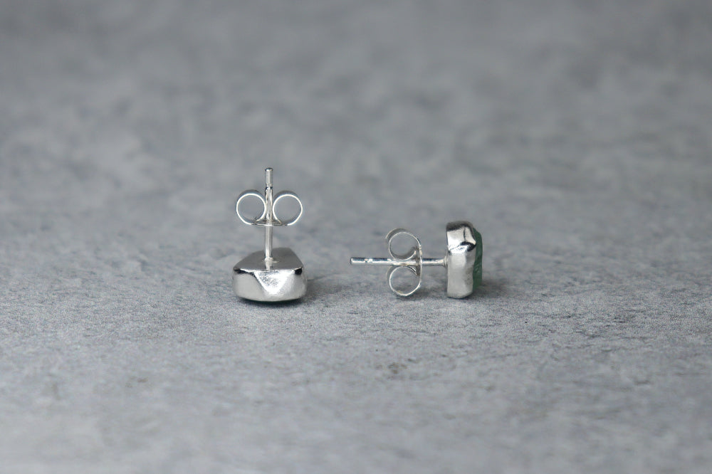 Welsh Sea Glass Stud Earrings