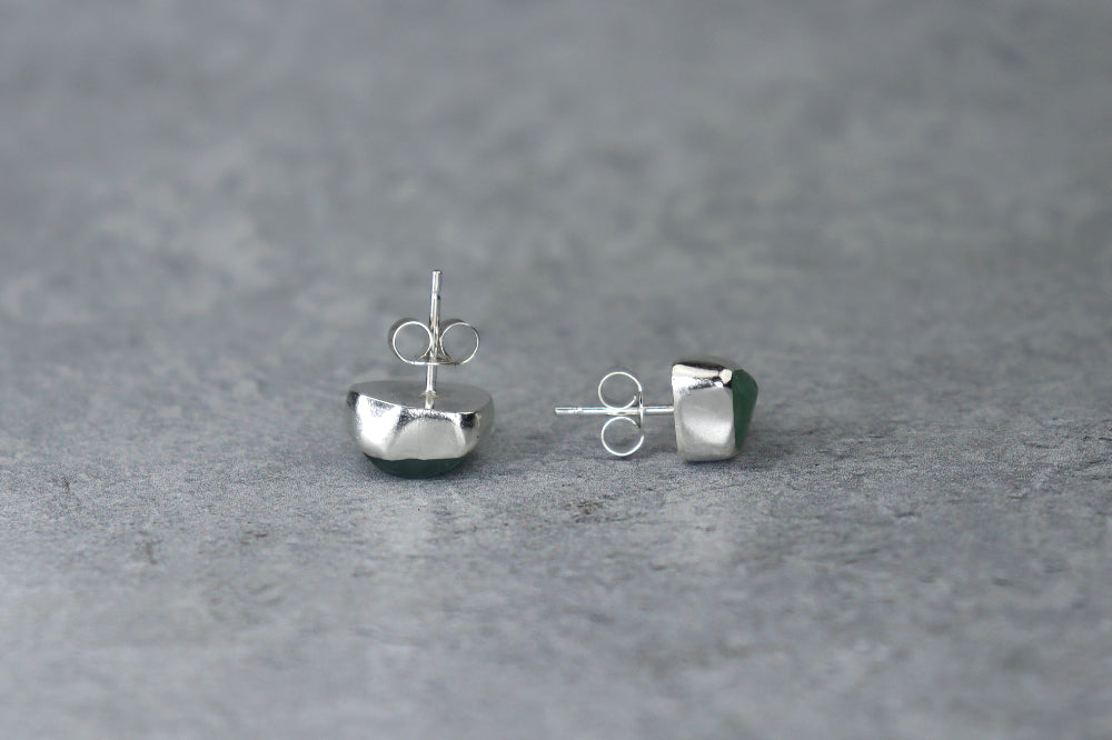 Welsh Sea Glass Stud Earrings