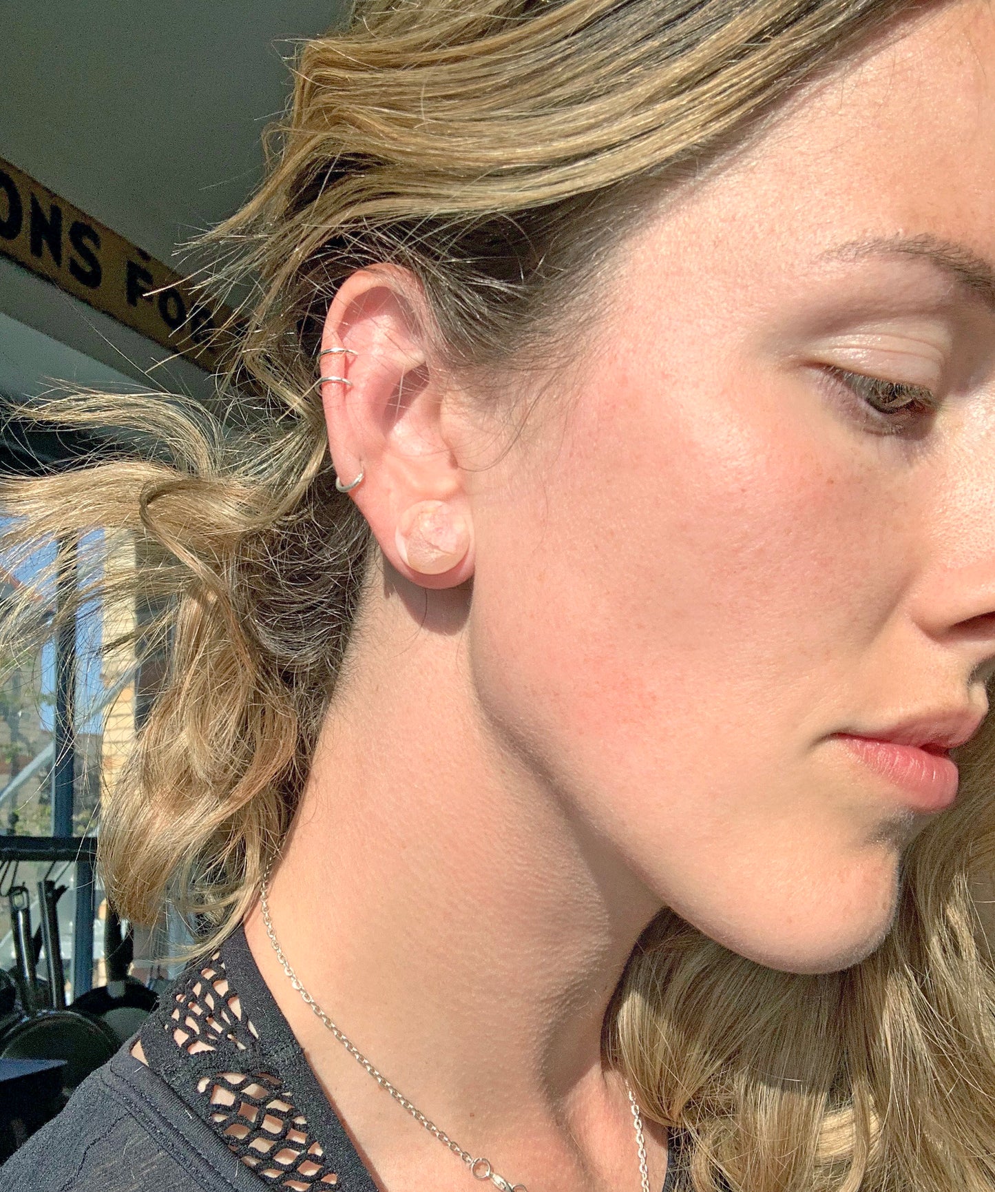 Double Bar Ear Cuff Sterling Silver
