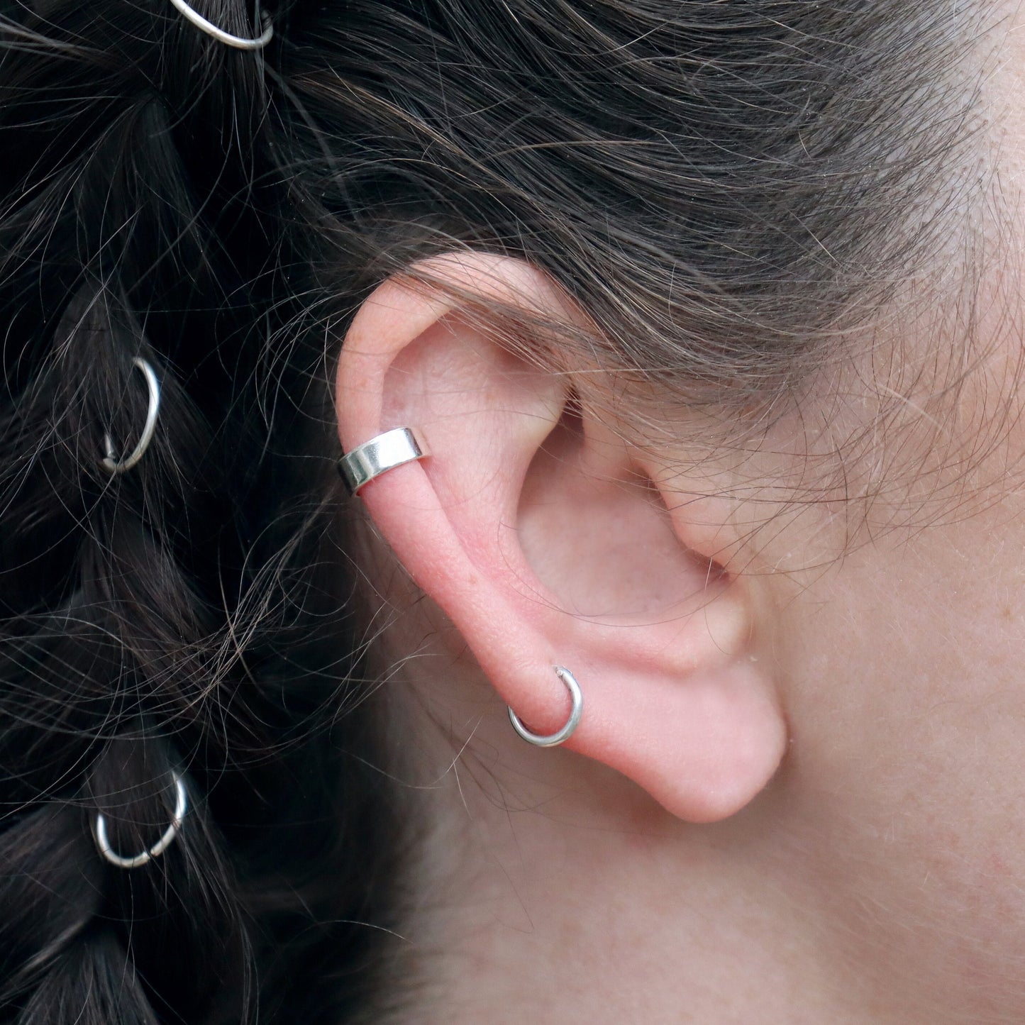 3mm Mirror Shine Ear Cuff Sterling Silver