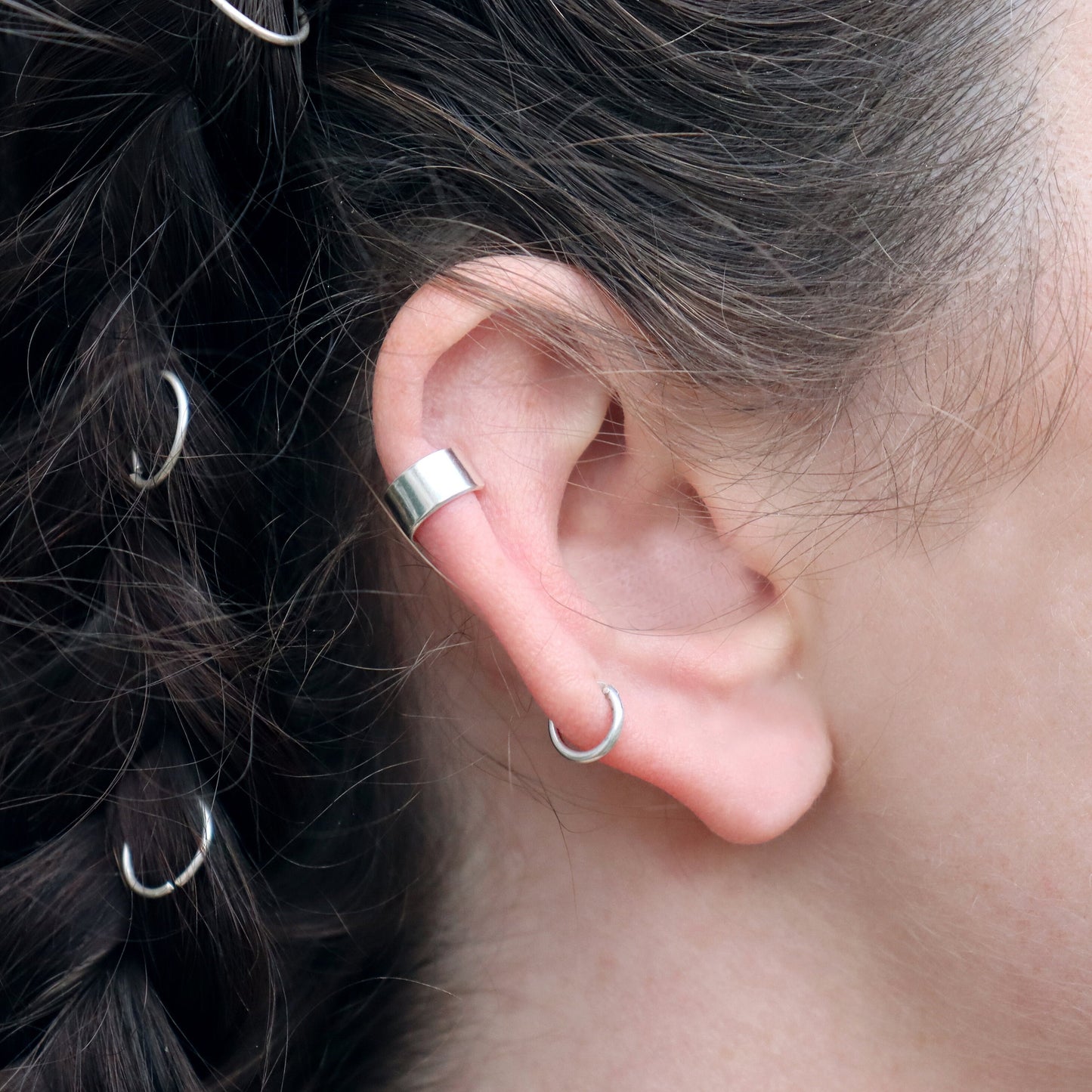 5mm Mirror Finish Ear Cuff Sterling Silver