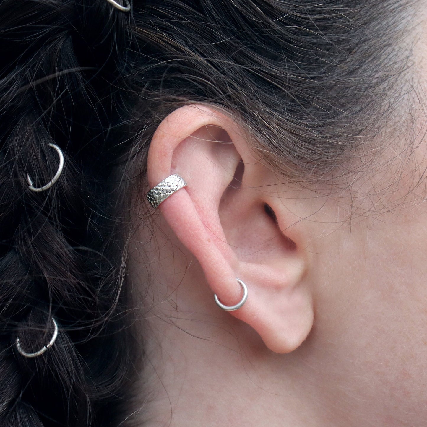 Snake Ear Cuff Sterling Silver