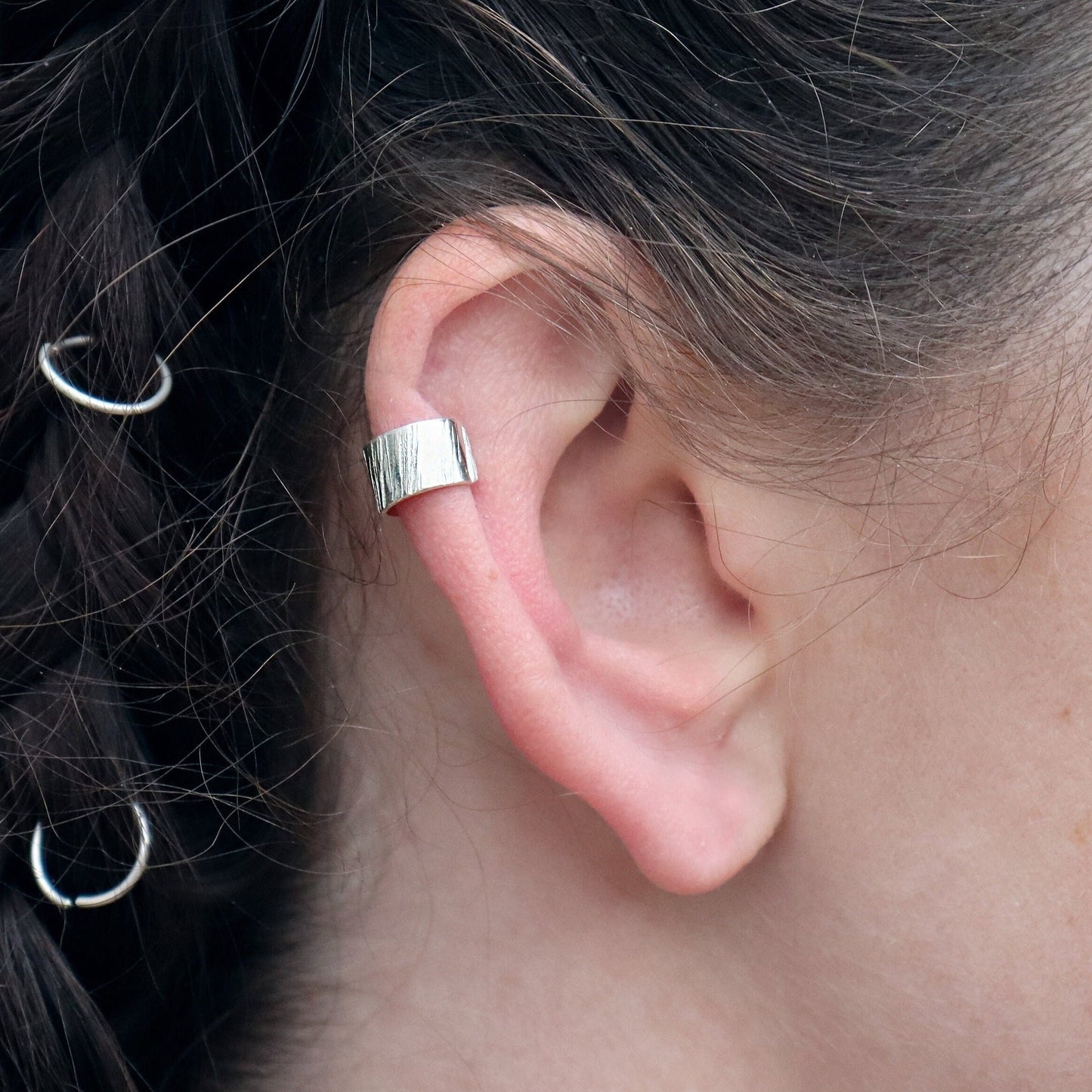 6mm Line Ear Cuff Sterling Silver