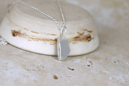 Welsh Sea Pottery Silver Necklace