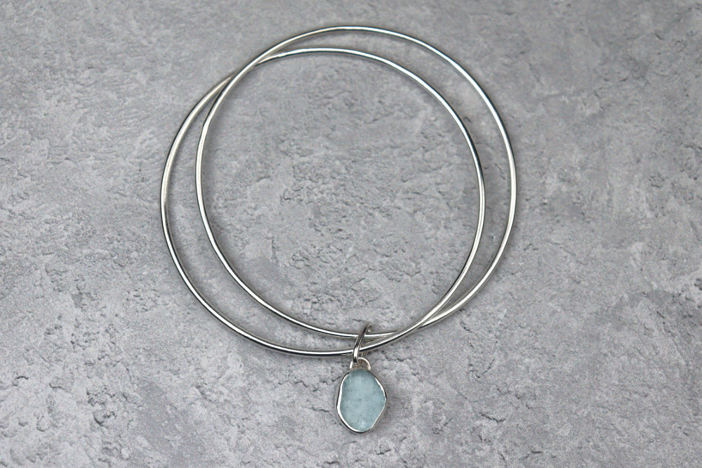 Welsh Sea Glass Bangle