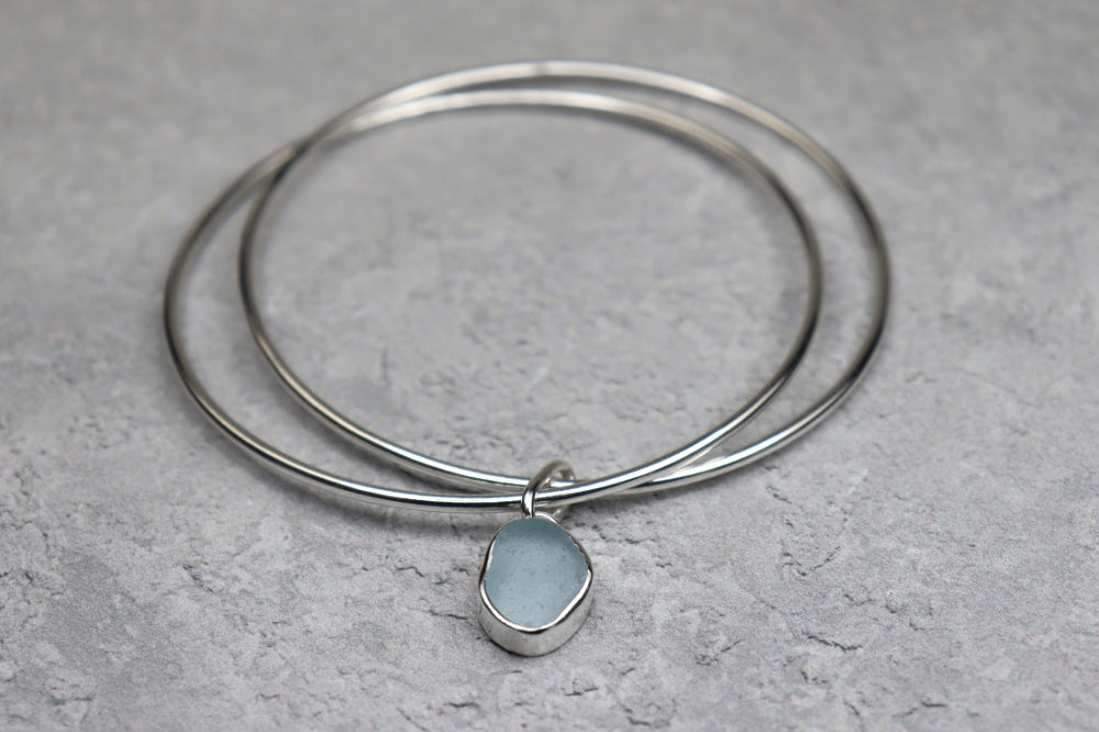 Welsh Sea Glass Bangle