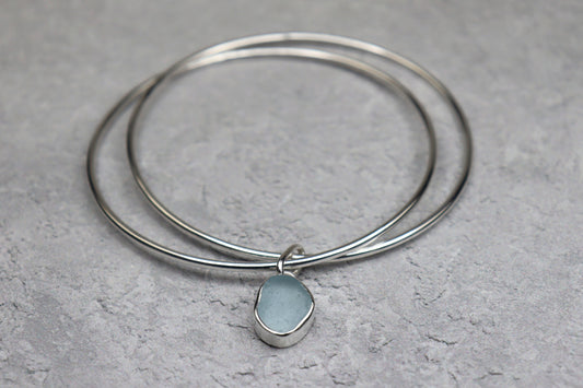 Welsh Sea Glass Bangle