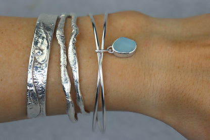 Welsh Sea Glass Bangle