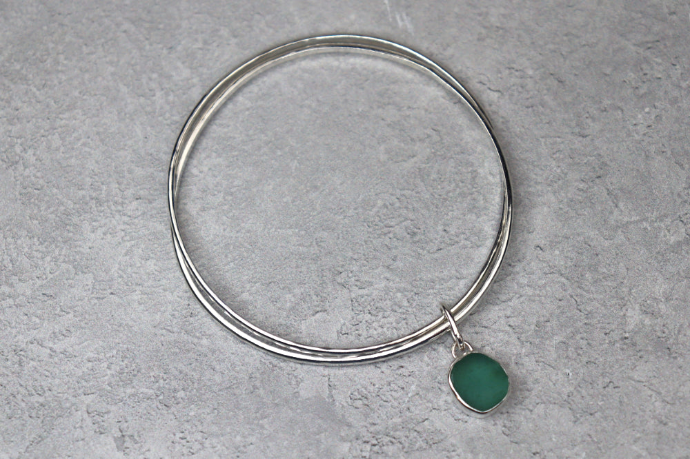 Welsh Sea Glass Bangle