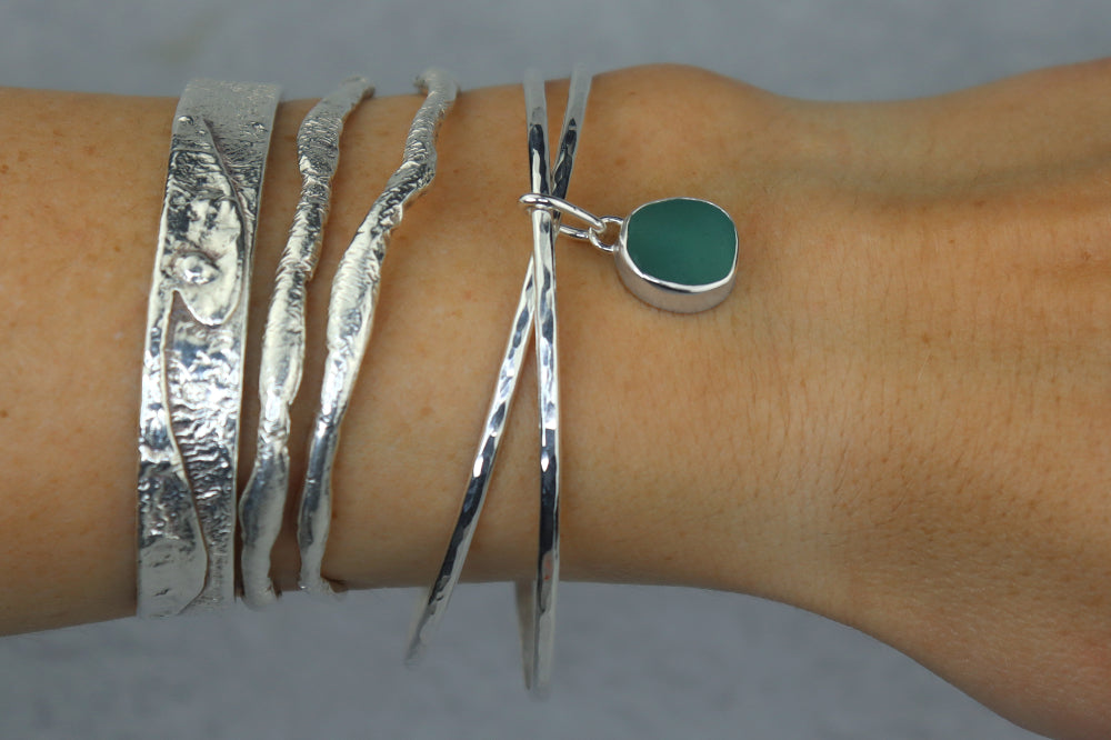 Welsh Sea Glass Bangle