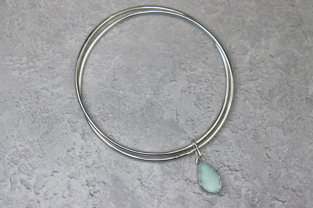 Welsh Sea Glass Bangle