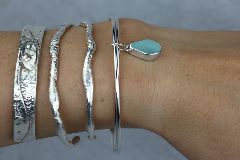 Welsh Sea Glass Bangle