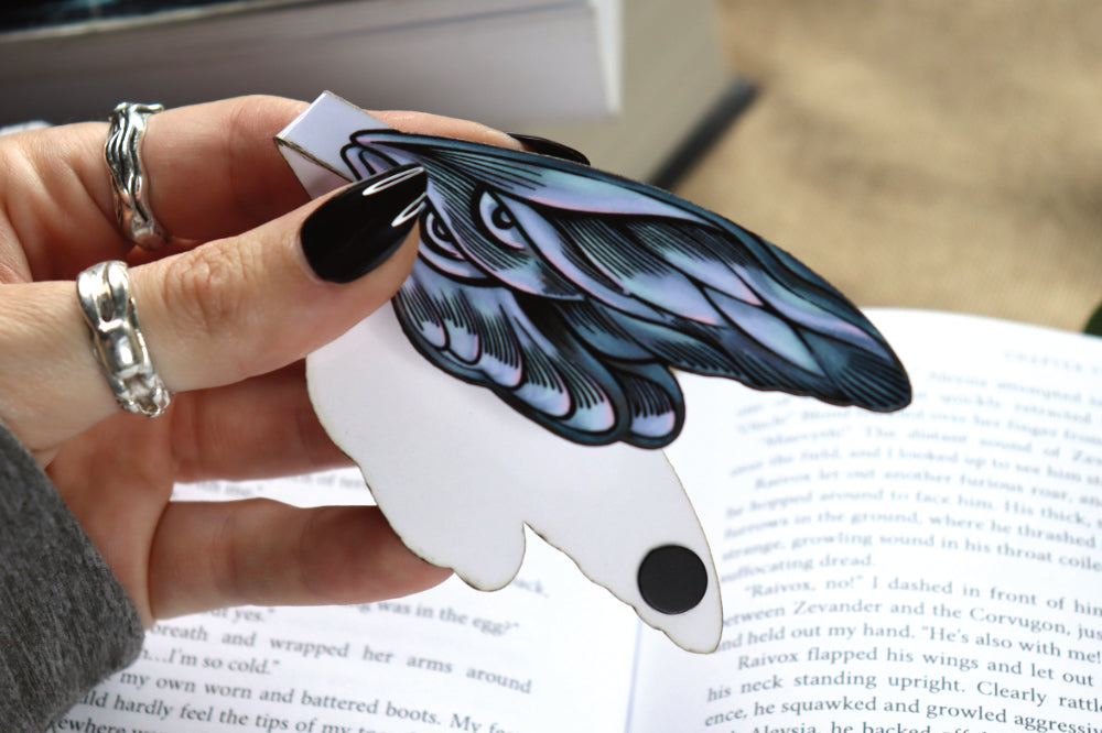 Handmade Moth Magnetic Bookmark