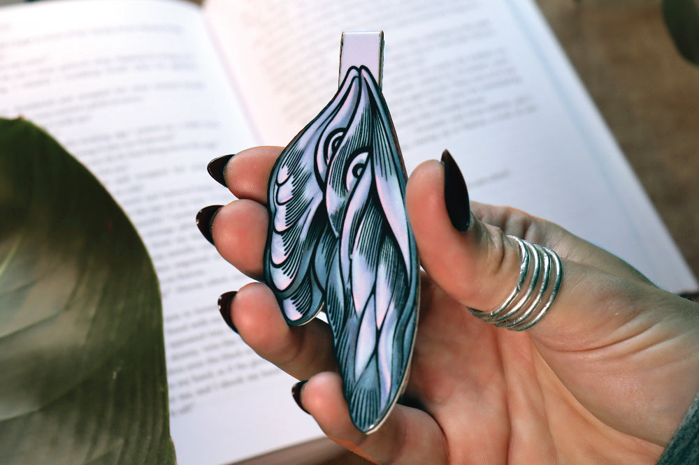 Handmade Moth Magnetic Bookmark