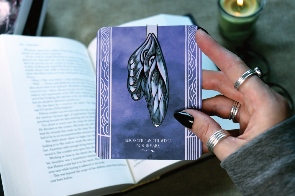 Handmade Moth Magnetic Bookmark