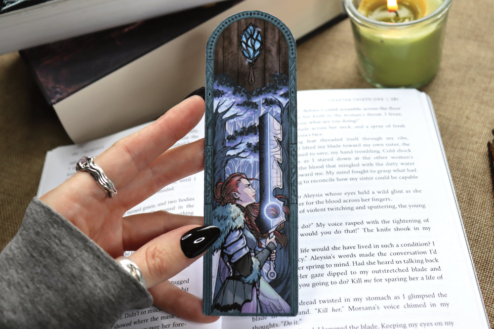 Romantasy Moth Woodland Bookmark