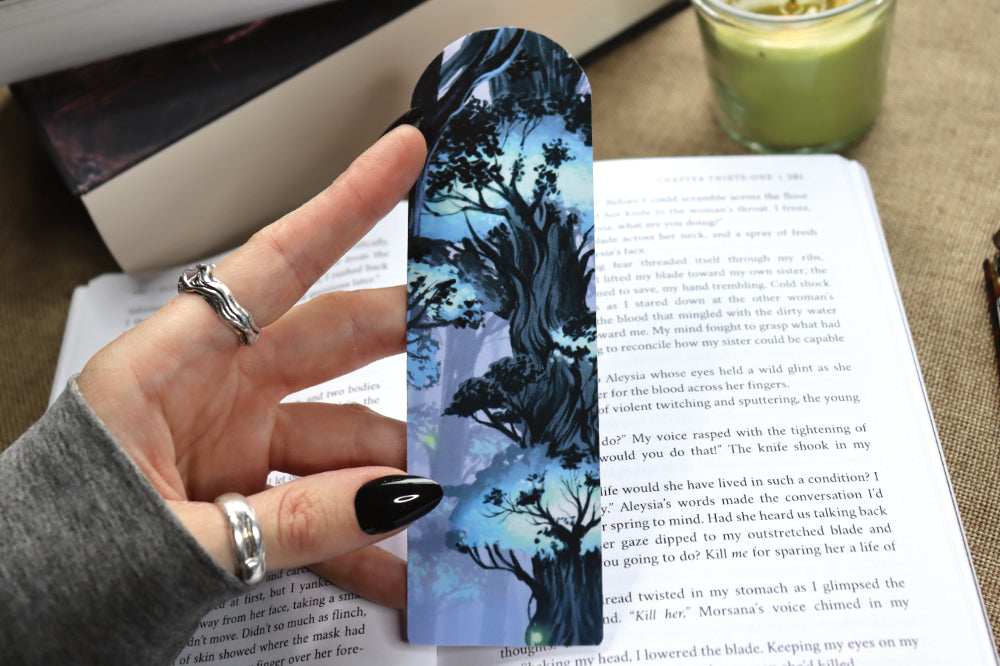 Romantasy Moth Woodland Bookmark