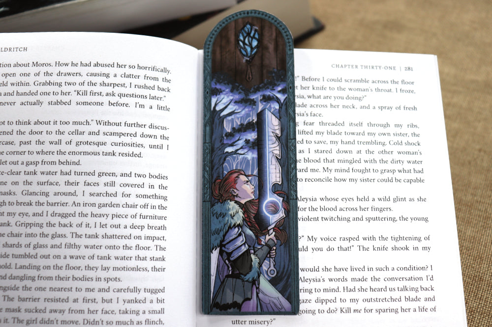 Romantasy Moth Woodland Bookmark