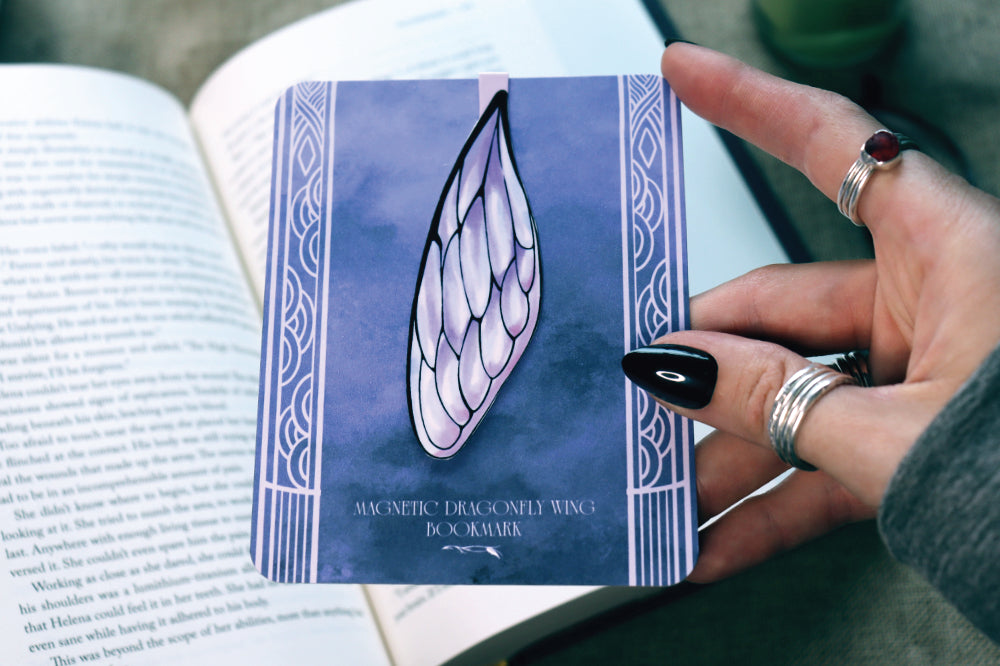 Handmade Dragonfly Magnetic Bookmark