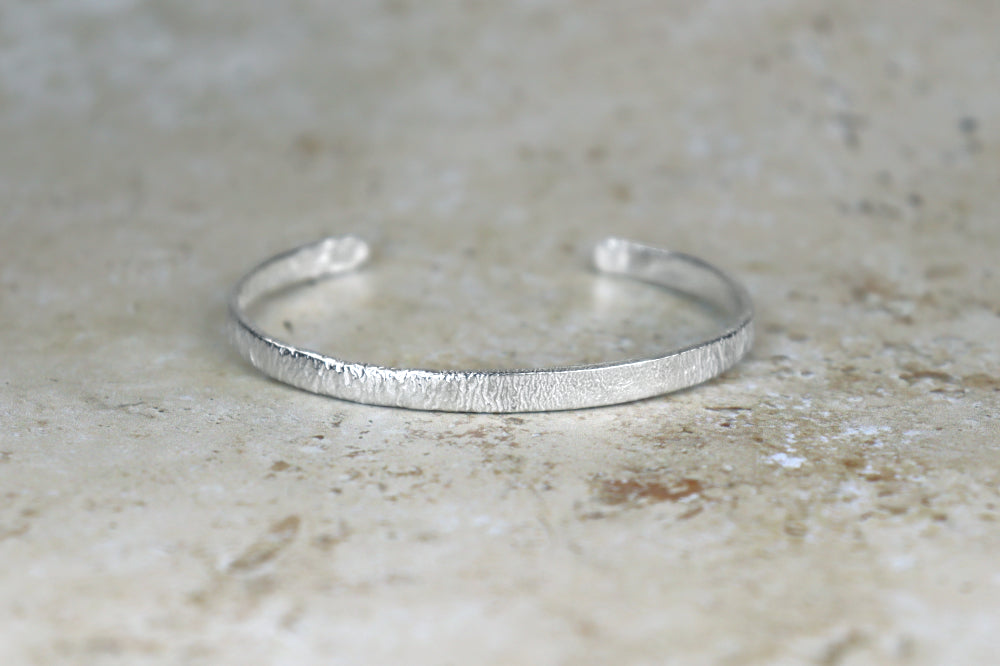 Reticulated Sterling Silver Bracelet