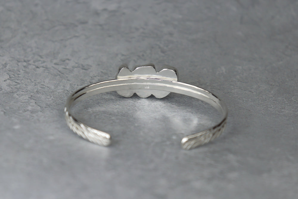 Welsh Sea Glass Sterling Silver Cuff