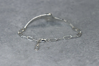 Welsh Sea Glass Reticulated Sterling Silver Cuff