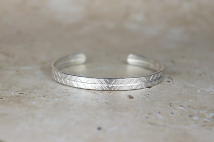 Textured Sterling Silver Cuff