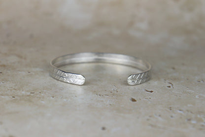 Textured Sterling Silver Cuff