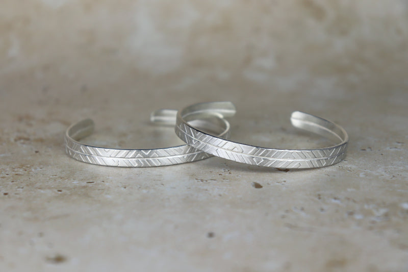 Textured Sterling Silver Cuff