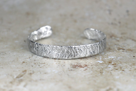 Reticulated Sterling Silver Bracelet