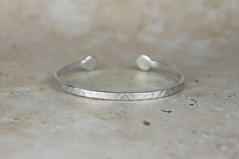 Textured Sterling Silver Cuff