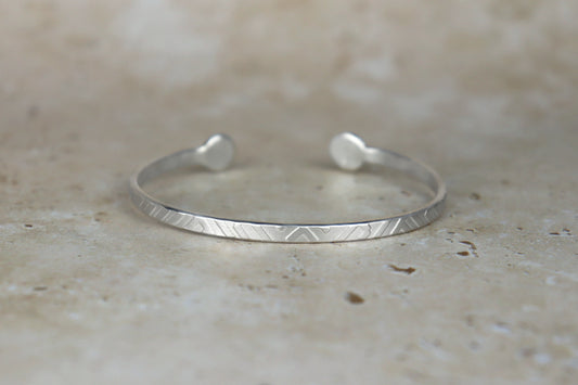 Textured Sterling Silver Cuff