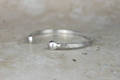 Textured Sterling Silver Cuff